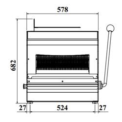 Trancheuse à pain de table - Épaisseur de tranche -10mm - 370 Watt