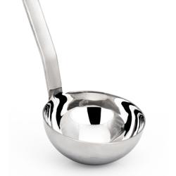 (4 pz) Mestolo - Ø 140mm - Lunghezza: 440mm - acciaio inox