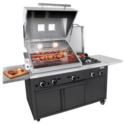 Gas Grillstation - Profi BBQ Küche - Schwarz