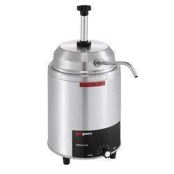 Dozownik do sosów z podgrzewaniem - 550W - 4,4L - do sera i czekolady - z wkładem