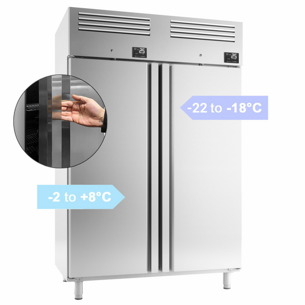Refrigerador & congelador (GN 2/1) - con 2 puertas