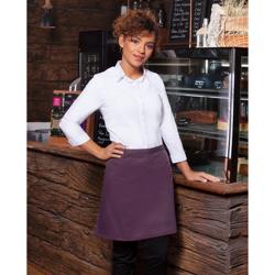 (6 pieces) KARLOWSKY | Basic Bistro Waist Apron – 700 x 550 mm - Aubergine