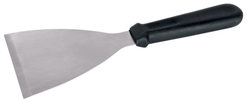 Pelle snack & plancha - Acier inoxydable - Lame : 123x100mm - Longueur : 250mm