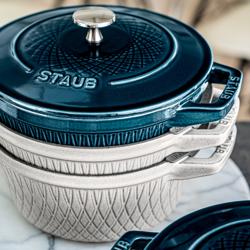 STAUB | LA COCOTTE - Kookpot - Ø 240mm - Gietijzer - Witte truffel