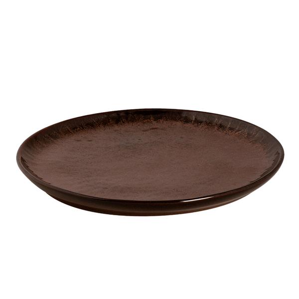 (4 pcs) BAMA COPPER | Plate - Stoneware - Ø210mm - Copper