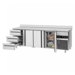 Balcão refrigerado PREMIUM - 2,3 x 0,7 m - com 3 portas e 3 gavetas 1/3