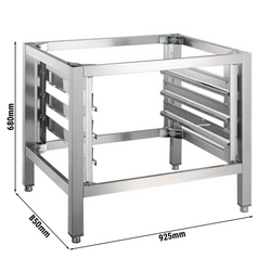 Forno de padaria e pastelaria Base de suporte + Suporte de tabuleiros para 3x EN