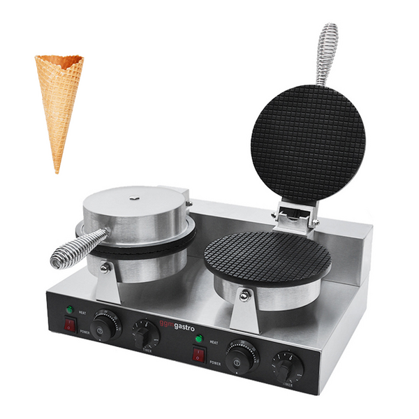 Ferro para waffles - para cones de sorvete - duplo