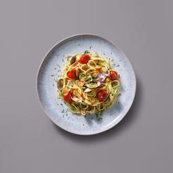 (6 adet) LIGHT BLUE SEA - Düz Tabak - Yuvarlak Düz - Steinzeug, Ø285mm, Mavi