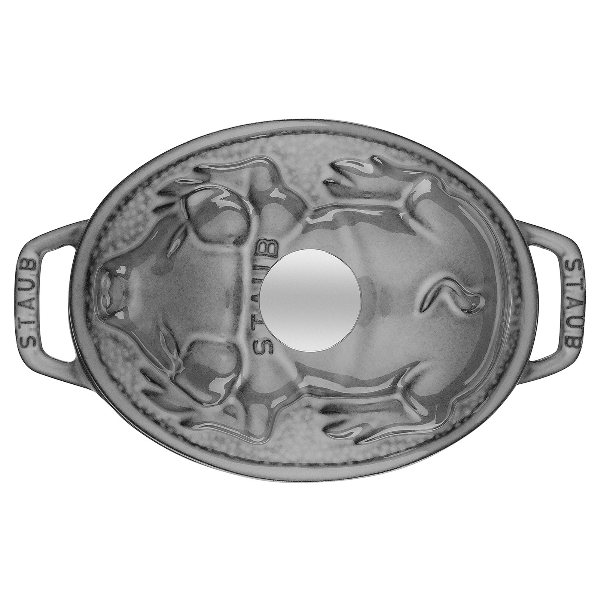 STAUB | LA COCOTTE - Cocotte - Couvercle de porc - ovale - 170mm - Fonte - Gris graphite	