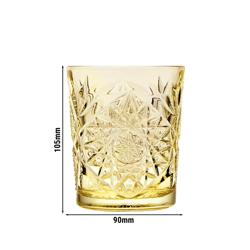 (12 st) Dricksglas för alla ändamål - TIJUANA - 350 ml - Gult