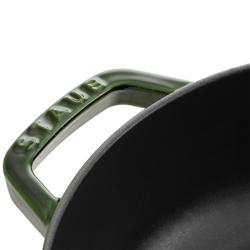 STAUB | BRAISERS - Brasiera con struttura a goccia Chistera - 240 mm - Ghisa - Verde basilico