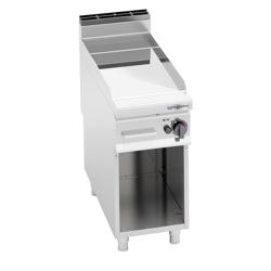 Fry Top Gas Professionale - 10,0 kW - Liscio - Superficie di cottura: 395x500mm - incl. sottotelaio