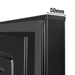 Voorraad Vrieskast ECO - 400l - met 1‑deurs dichte deur & 5 roosters - binnenzijde kunststof - zwart