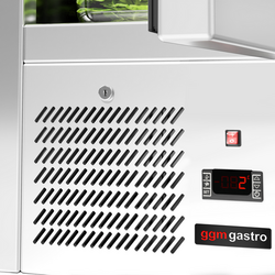 Saladette ECO - 450mm - 1 deur - met invoer voor 1x GN 1/1 & Roestvrijstalen deksel
