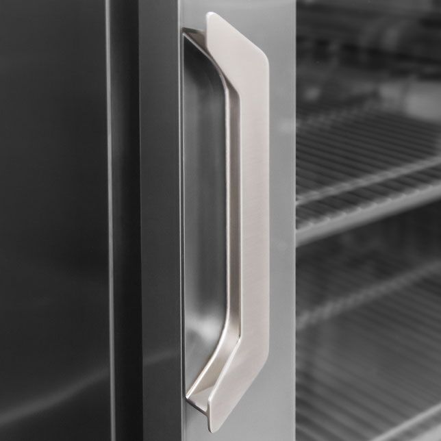 Armoire réfrigérée négative en acier inoxydable PREMIUM PLUS – GN 2/1 – 560 litres – avec 1 porte vitrée