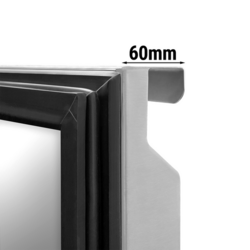Bageri kylbänk PREMIUM - 2,0 x 0,8 m - med 3 dörrar