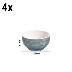 STAUB | CERAMIQUE - Set di ciotole, 4 pezzi - Ø 120mm - Ceramica - Turchese antico