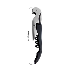 (6 stuks) Kelnersmes - Bar Professional - 12 cm - Zwart