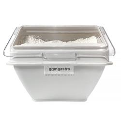 Spremnik za sastojke - s prednjim poklopcem - 486x593 mm - 40 l - polipropilen - bijela - može se slagati