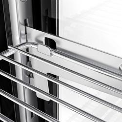 Countertop display fridge - 160L - 874mm - Double glazing - with 2 shelves - rear sliding glass doors