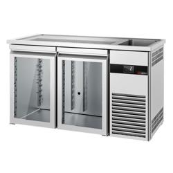 Direct Draw Beer Dispenser / Kegerator PREMIUM - 1550x700mm - Double Glass Doors