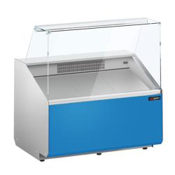 Koelvitrine - 1000mm - Lichtblauw voorpaneel