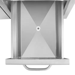 Base armadiata - 1 cassetto - Acciaio inox AISI 304 - 1200x800mm