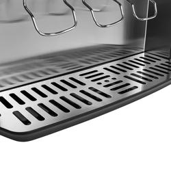 GASTRO-COOL | Drankendispenser met koeling - 480mm - 65L - 1 glasdeur & lichtbak & LED-interieurverlichting - digitaal display - zwart