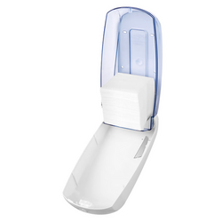 AIR-WOLF | WC papierdispenser - voor maximaal 500 losse vellen - ABS kunststof - Wit