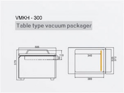 Vacuümapparaat met kamer - 14,4m³/uur - 370 Watt