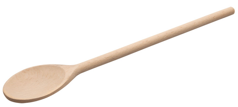 Colher de pau, em madeira - comprimento: 60 cm