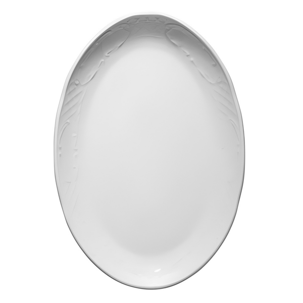 (12 stuks) CLASSICO - Schotel/bord - ovaal - Lengte: 230mm - Wit