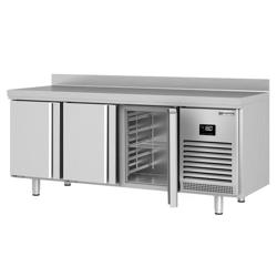 Bancada de congelação PREMIUM PLUS - 1960x700mm - 465L - 3 portas - -21 a -18°C - com ressalto traseiro