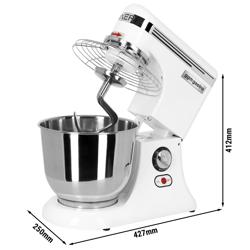 Commercial Planetary Mixer - 7 Litre – 330 W – 3 Speeds – Stainless Steel Bowl – Tabletop