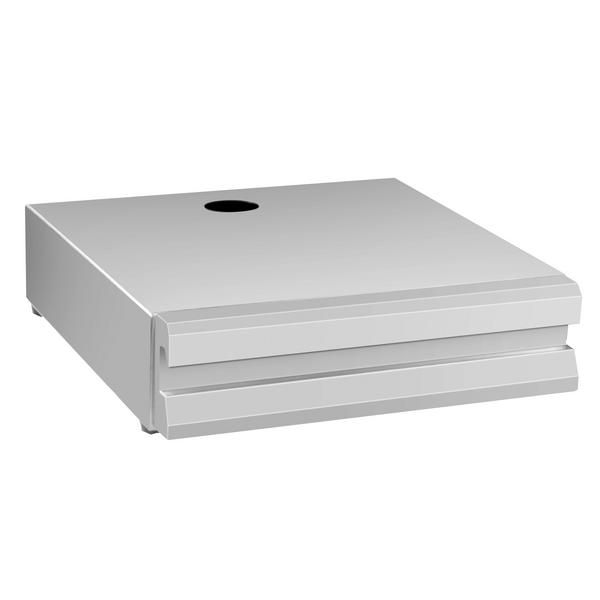 Kahve telvesi çekmecesi - Tekli - 510x410x115 mm - telve temizleyici aparatlı - Gümüş