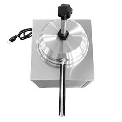 Dispenser salse riscaldato con pompa riscaldata in acciaio inox - 550W - per formaggio e cioccolato - incl. inserto