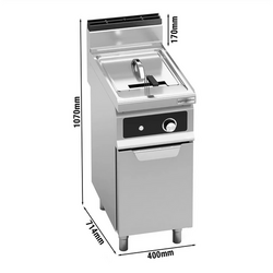 Electric deep fryer - 18 litres - 13.5 kW - Electronic controls	