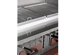 Wand-houtskoolgrill - 1600x750x2350mm - RVS