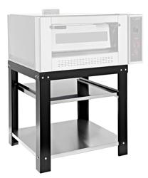 Support pour four à pizza - Noir - 1210x1165x850mm - avec 2 étagères - compatible avec GPOE930DN
