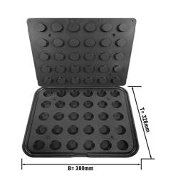Piastre per macchina per tartellette TMNP - Forma della tartelletta: Rotonda - Ø 37mm