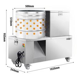 Spiumatrice & bollitore per pollame 2-in-1 - Tamburo Ø 50cm