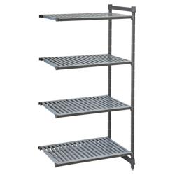 CAMBRO | Camshelving® - Basics Plus - Étagère Supplémentaire – 870 mm – avec 4 tablettes ajourées