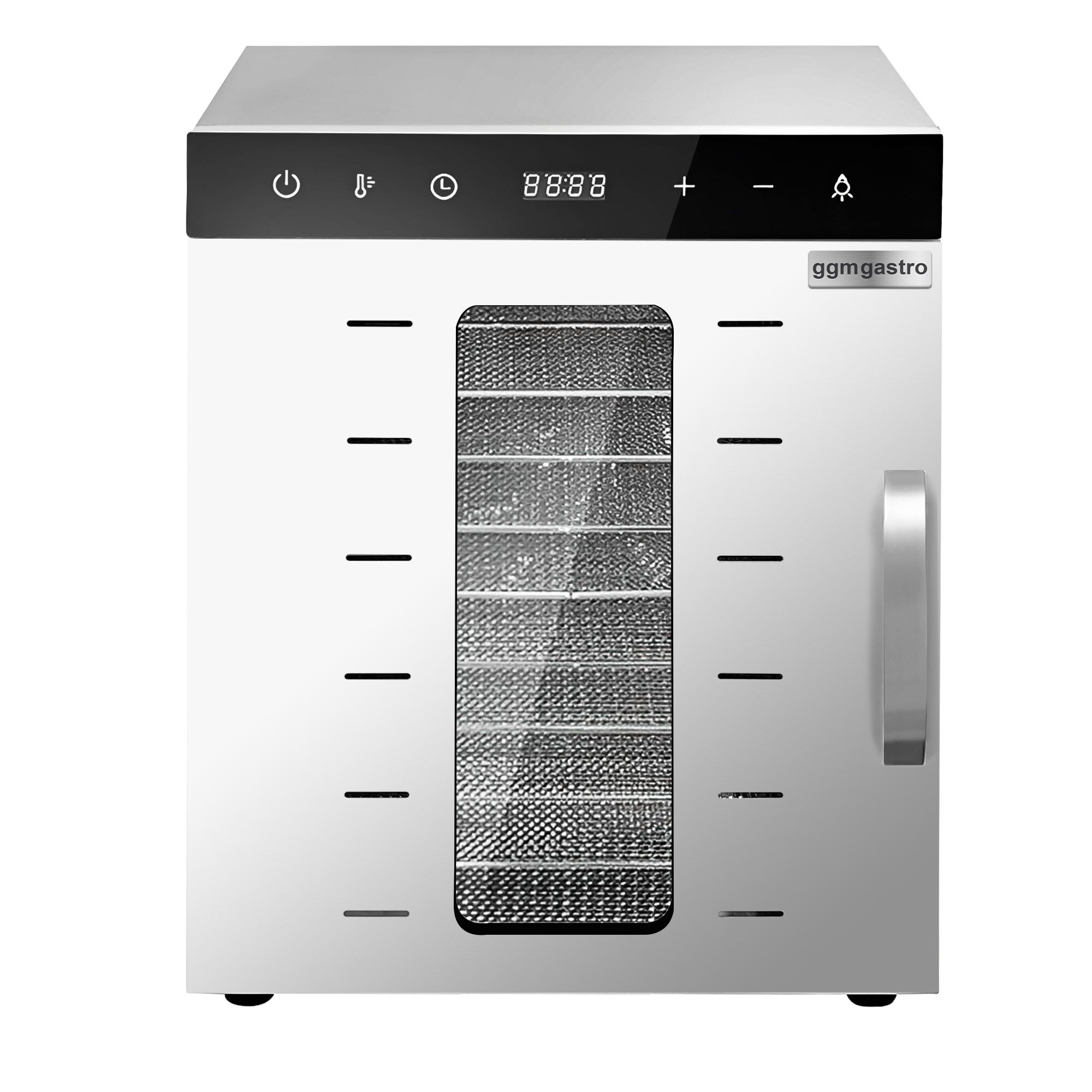Essiccatore alimentare professionale - con 10 ripiani - acciaio inox - 800W