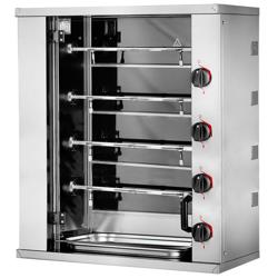 Elektro Mini-Hähnchengrill - 8,8 kW - mit 4 Spießen für bis zu 12 Hähnchen