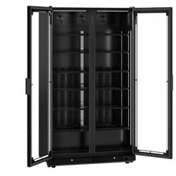 Nevera expositora de bebidas - 1230 litros - diseño sin marco - 2 puertas de cristal