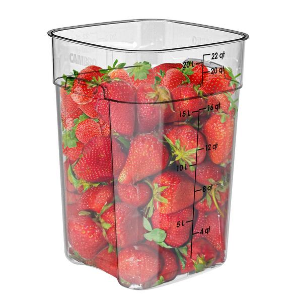 (6 szt.) CAMBRO | CAMWEAR® - Pojemnik FreshPro - 20,8 litra - Przezroczysty	