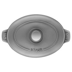 STAUB | Oval Cast Iron Casserole with Lid – 230 mm - Graphite Grey - Grill Compatible
