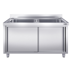 Allaspöytä - 2000x700mm -  2 altaalla