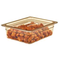 (6 stuks) CAMBRO | H-PAN™ - Hittebestendige GN platte deksels 1/2 - met handvat - Barnsteen